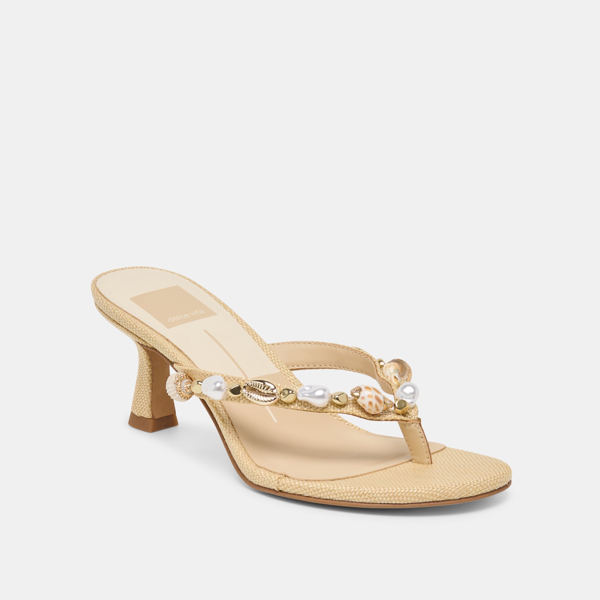 Dolce Vita SHOES | Daksie Lt Natural Raffia Heels