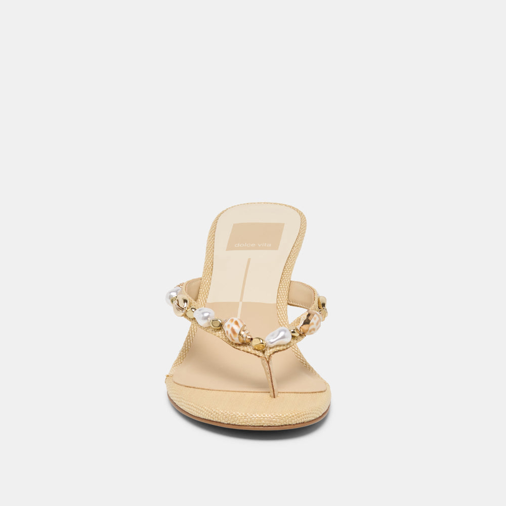 Dolce Vita SHOES | Daksie Lt Natural Raffia Heels