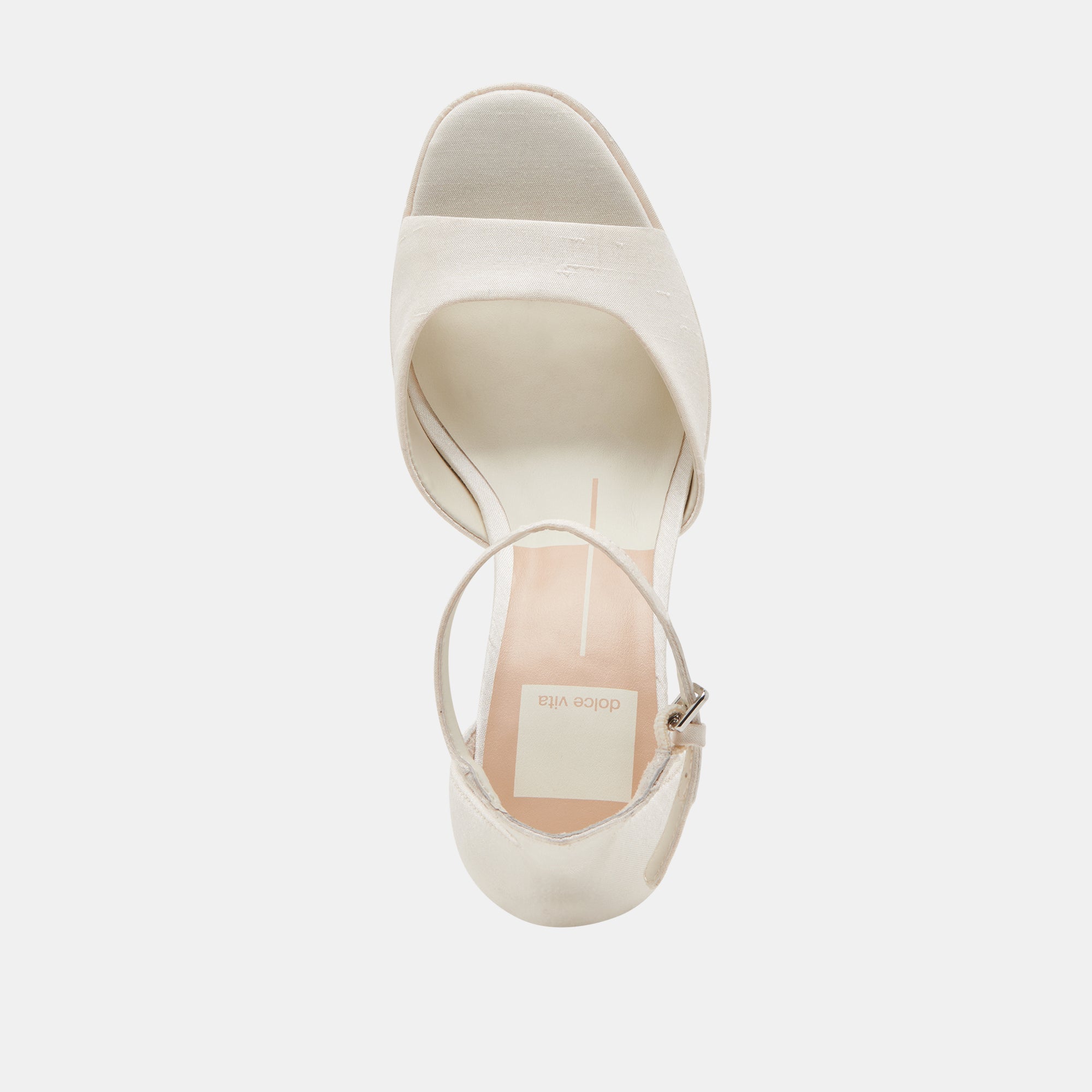 Dolce Vita SHOES | PANDRO WIDE HEELS WHITE SATIN
 – Dolce Vita