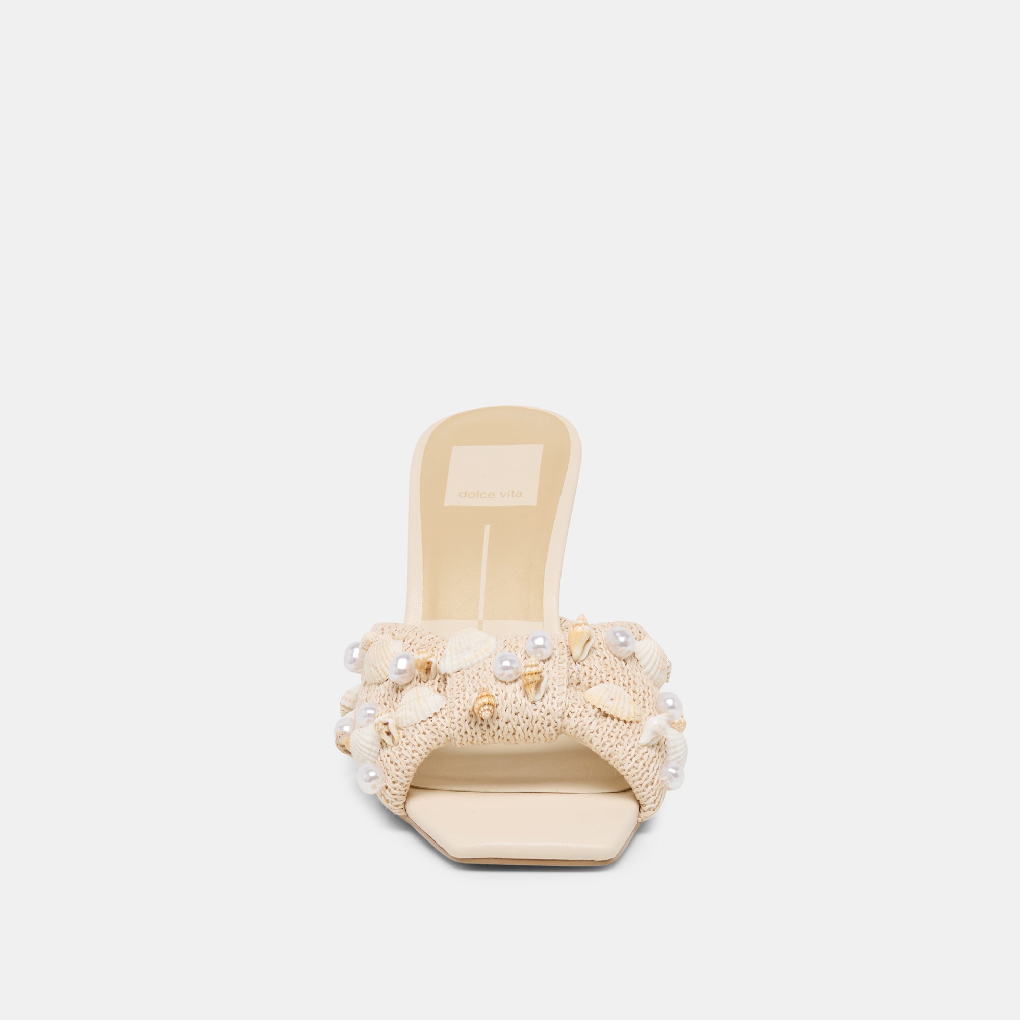 Dolce Vita SHOES | Tylah Oatmeal Beaded Raffia Heels
