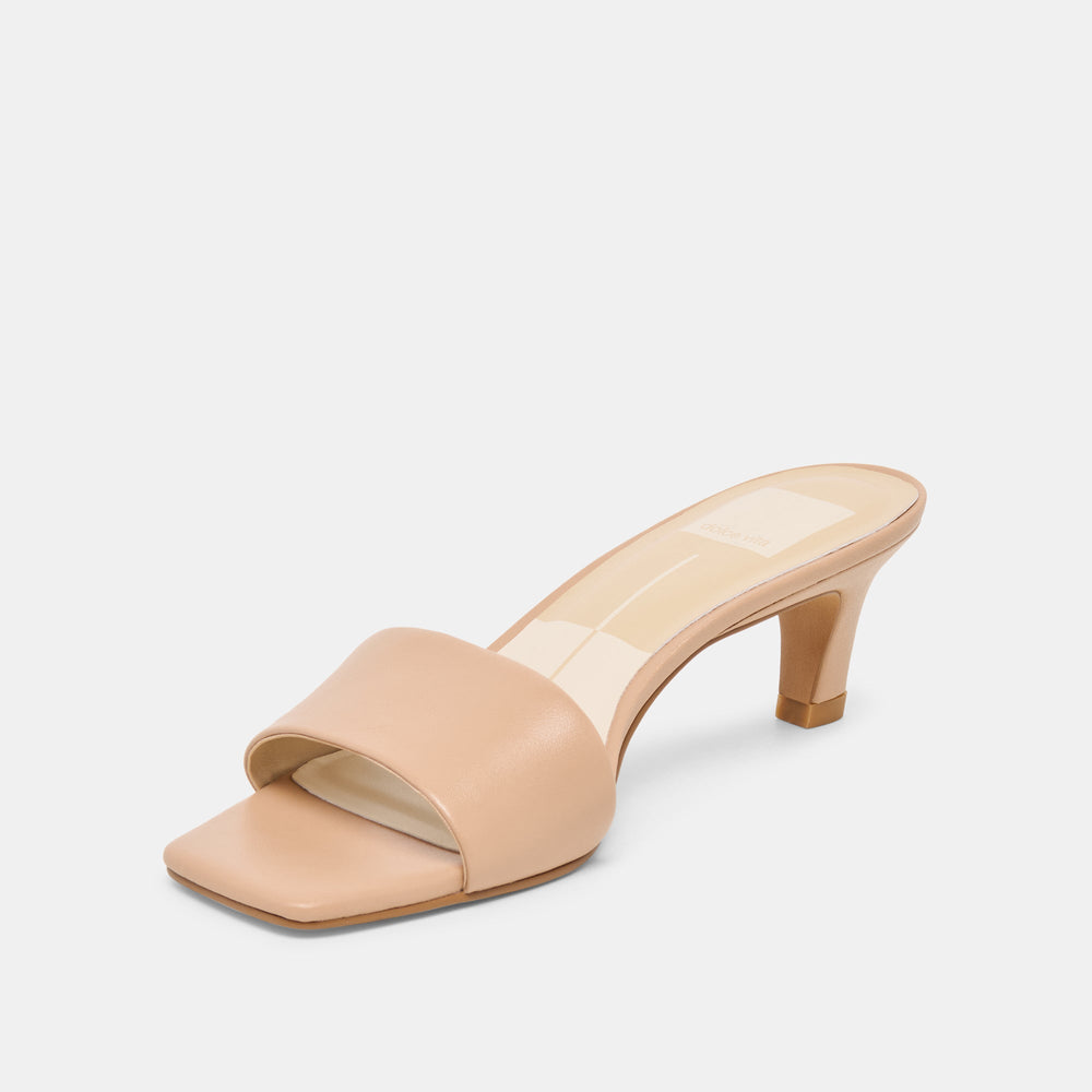 Dolce Vita SHOES | Rexa Light Tan Leather Heels