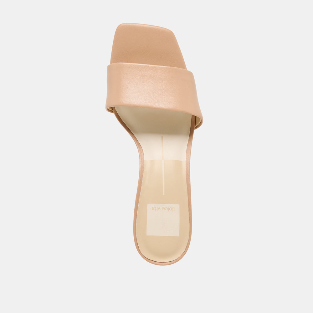 Dolce Vita SHOES | Rexa Light Tan Leather Heels