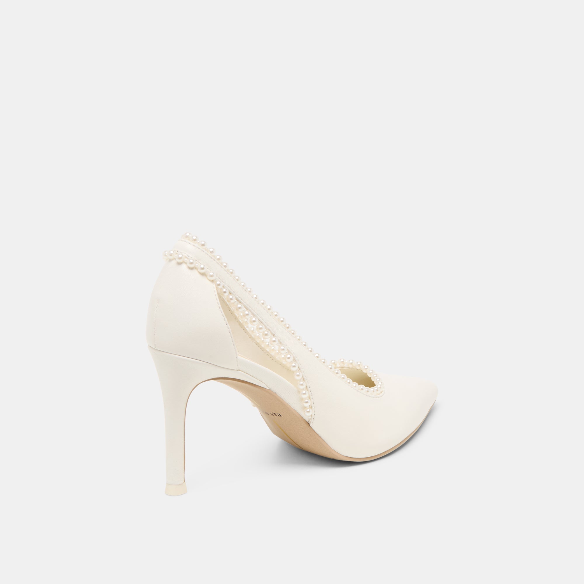 Dolce Vita SHOES | Kelson Pearl True White Leather Heels