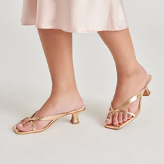 Dolce Vita SHOES | BREVEL HEELS GOLD DISTRESSED LEATHER
 – Dolce Vita