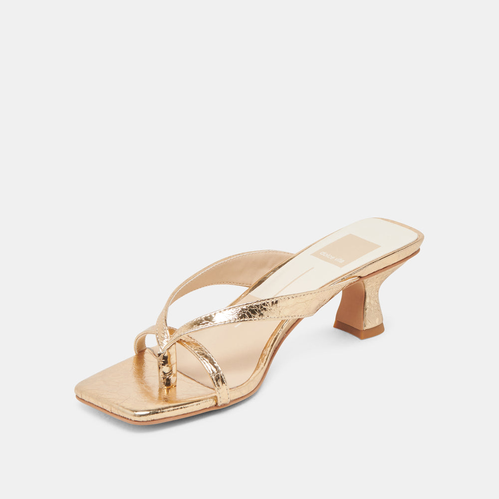 Dolce Vita SHOES | BREVEL HEELS GOLD DISTRESSED LEATHER
 – Dolce Vita