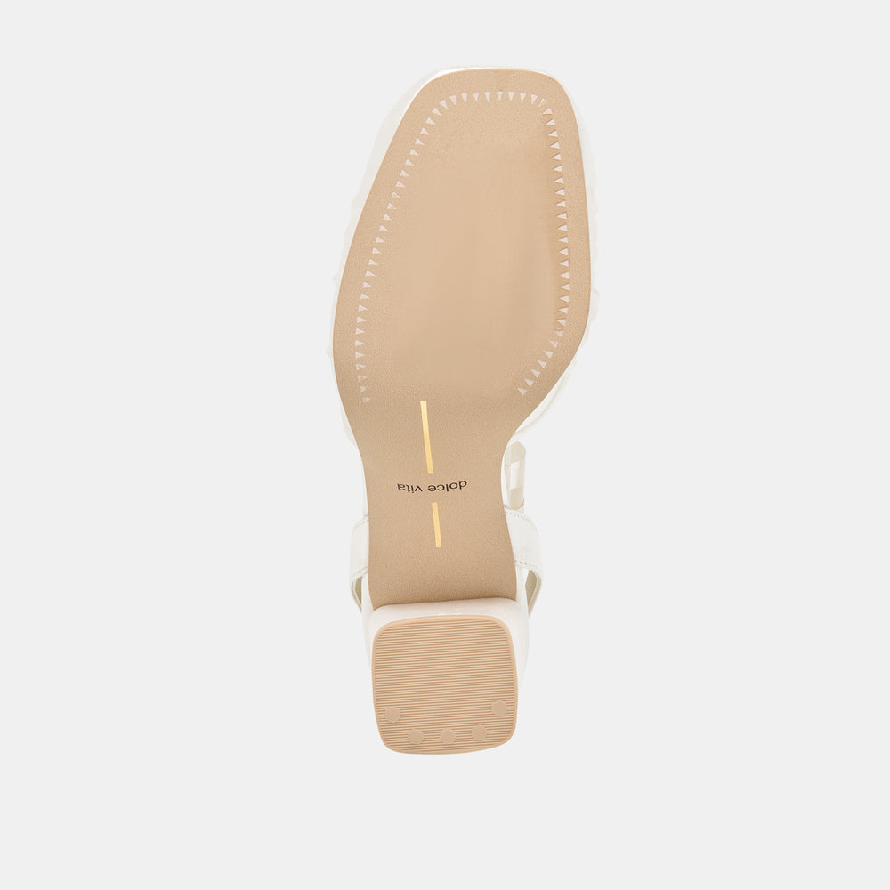 Dolce Vita SHOES | Tisha True White Satin Heels