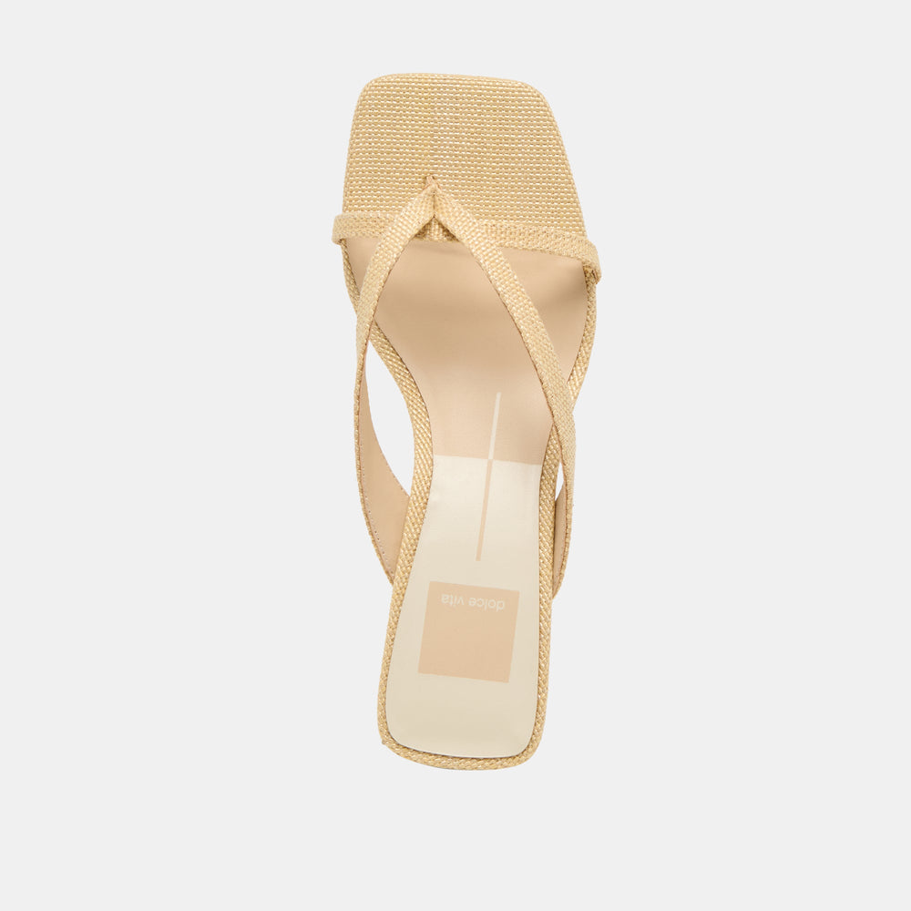 Dolce Vita SHOES | Brevel Natural Raffia Heels