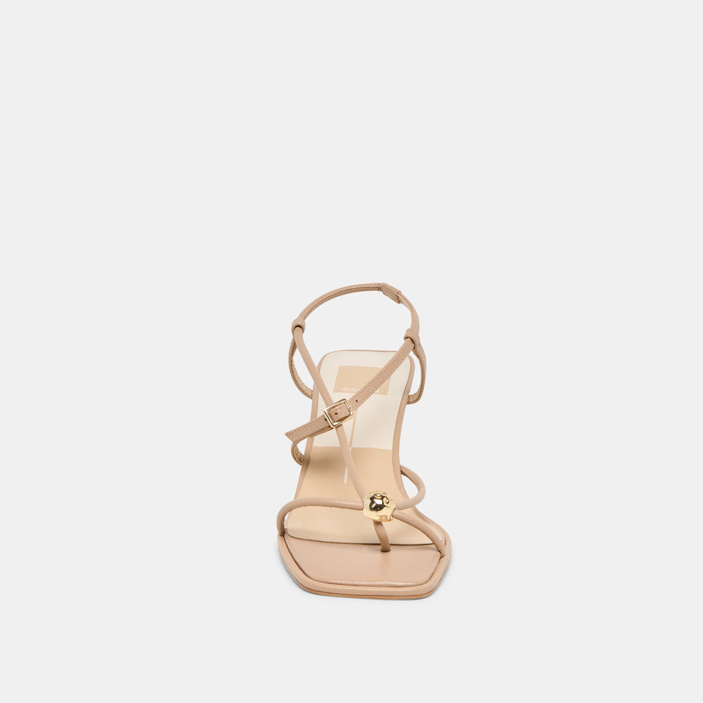 Dolce Vita SHOES | Manji Wide Light Tan Leather Heels