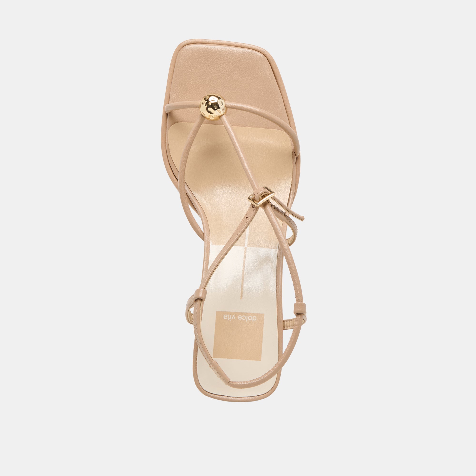 Dolce Vita SHOES | Manji Wide Light Tan Leather Heels