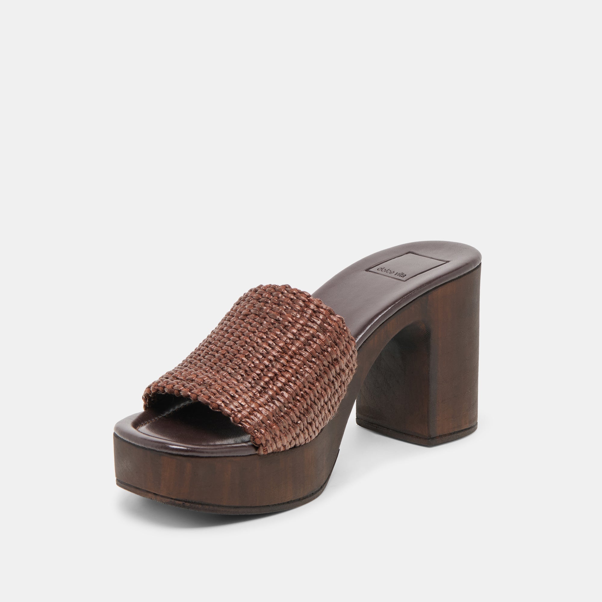 Dolce Vita SHOES | Celest Chocolate Raffia Heels