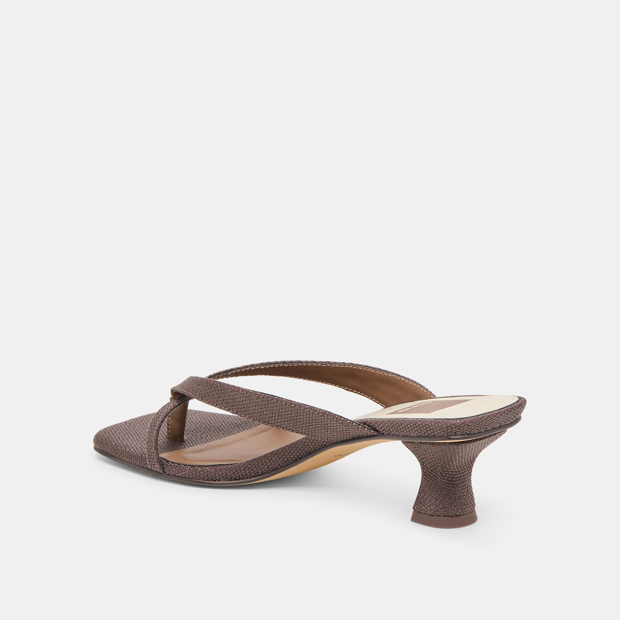 Dolce Vita SHOES | Brevel Chocolate Raffia Heels