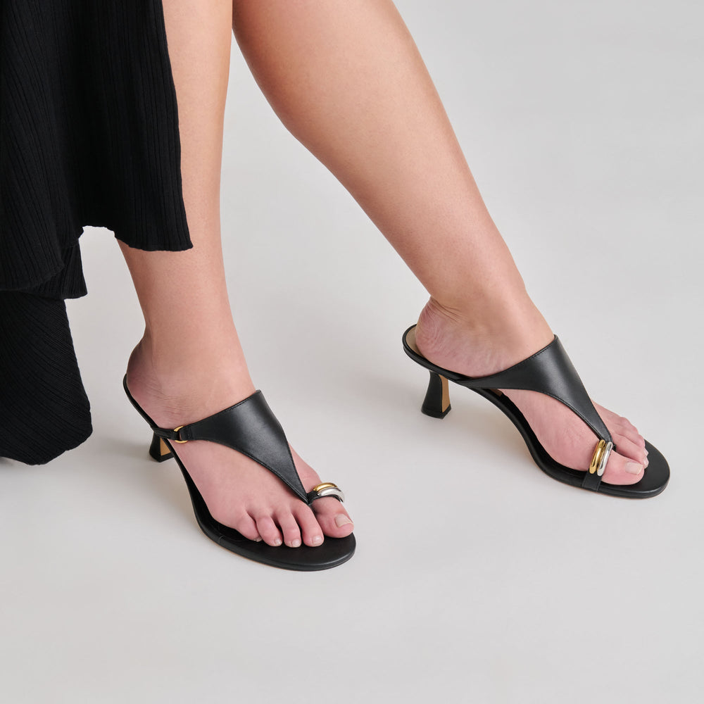 Dolce Vita SHOES | Derrel Black Leather Heels