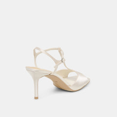 Dolce Vita SHOES | Hilery Off White Satin Heels