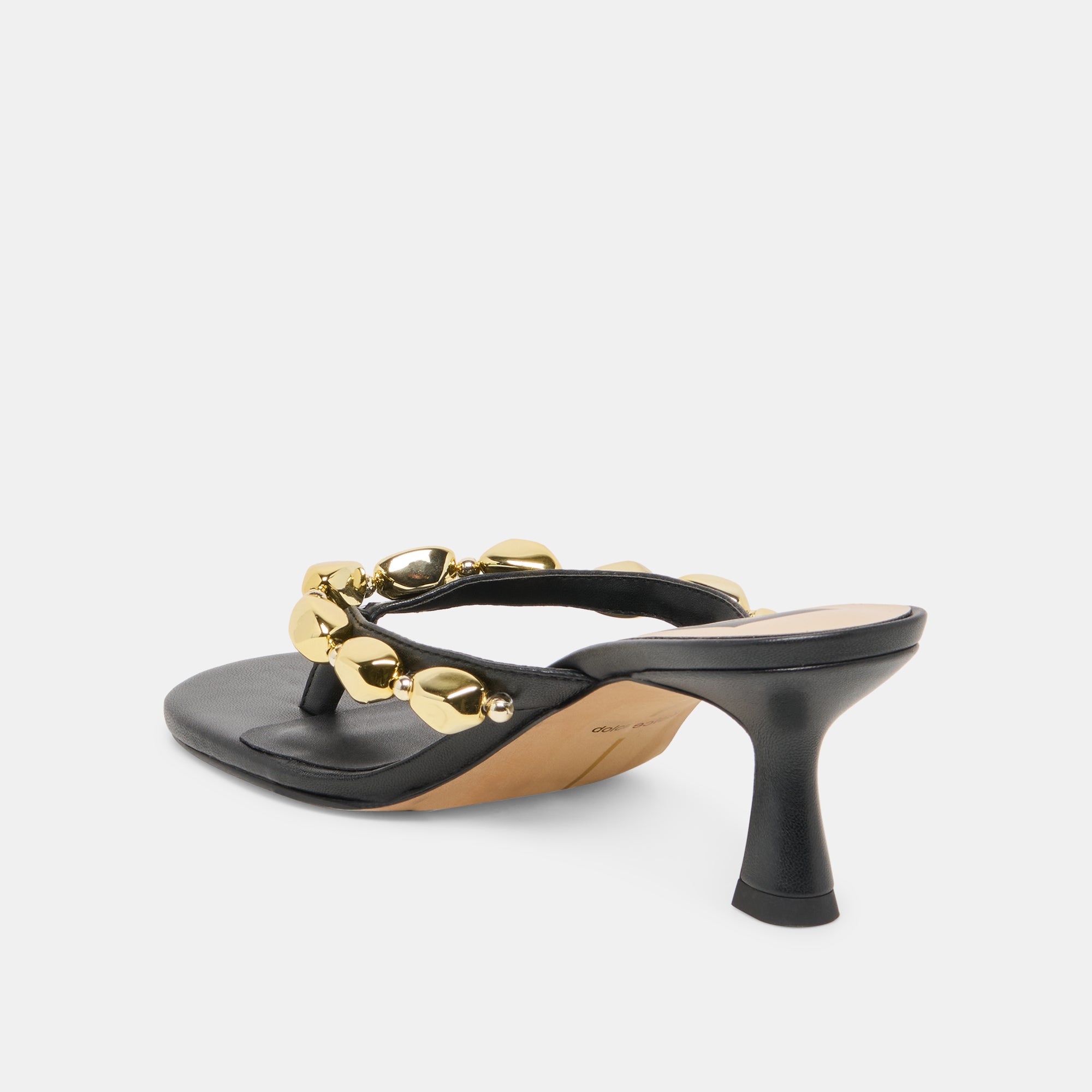 Dolce Vita SHOES | Daksie Black Leather Heels