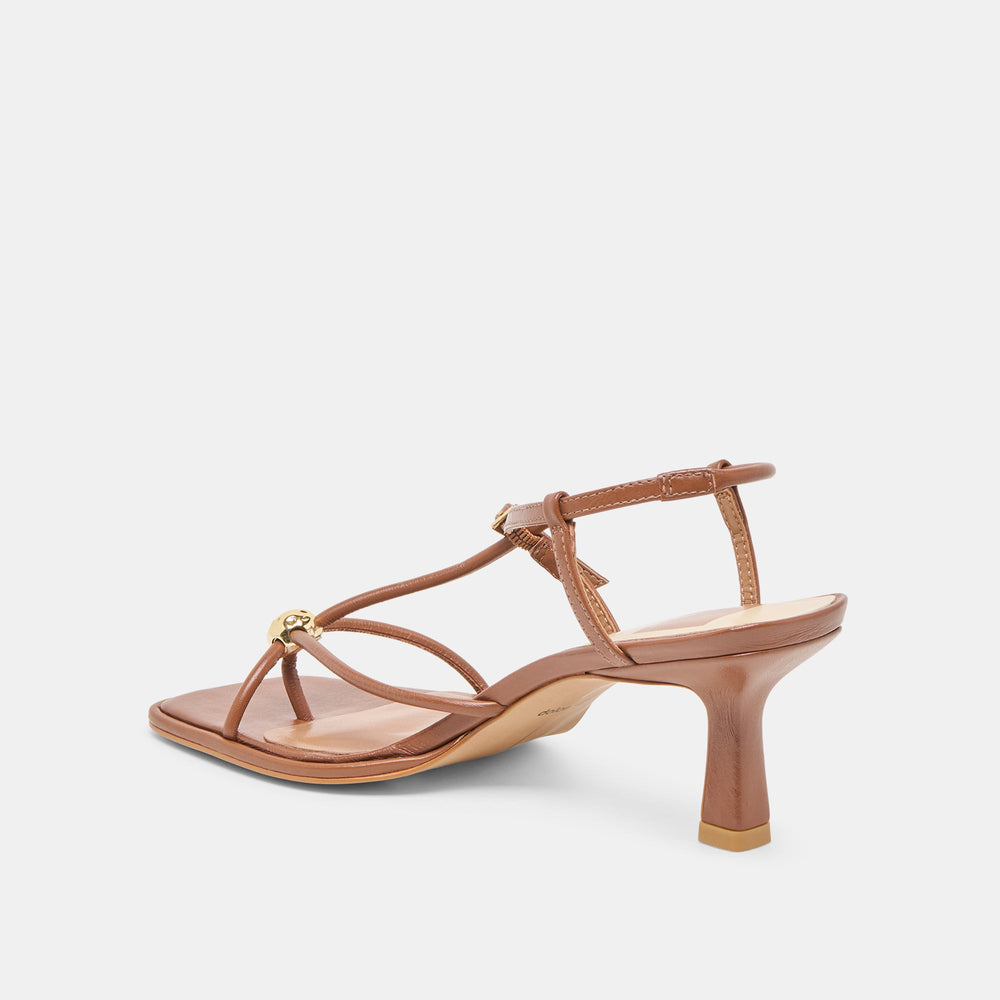 Dolce Vita SHOES | Mylee Cognac Leather Heels