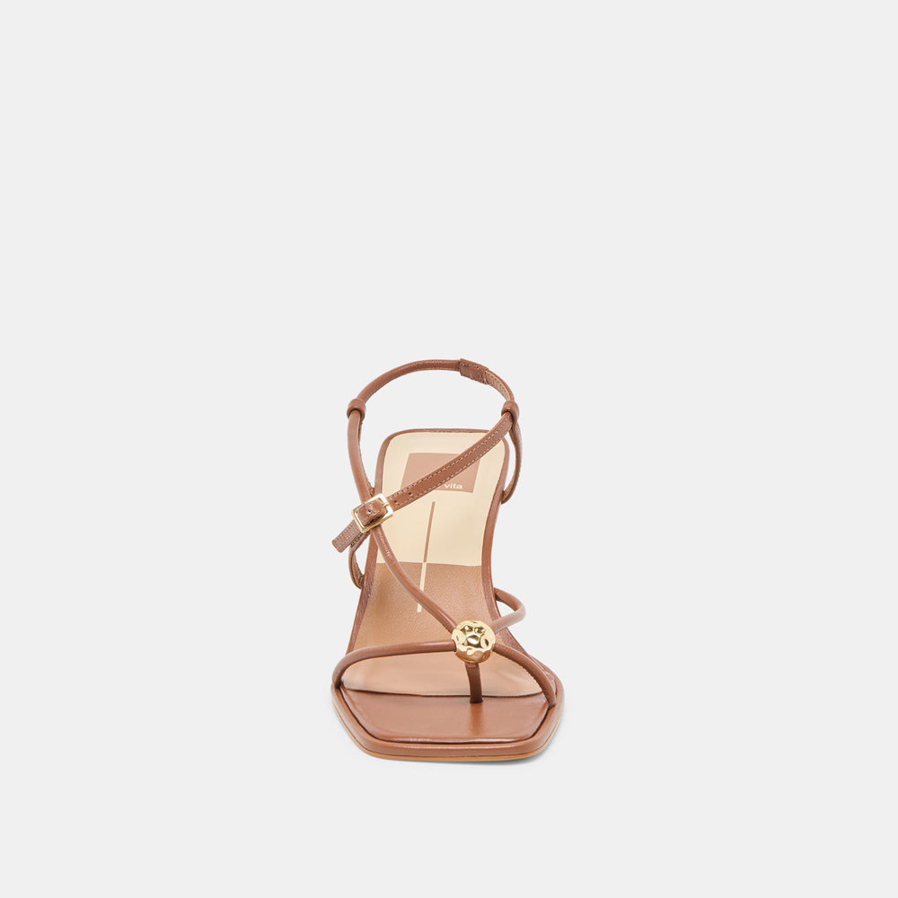 Dolce Vita SHOES | Mylee Cognac Leather Heels