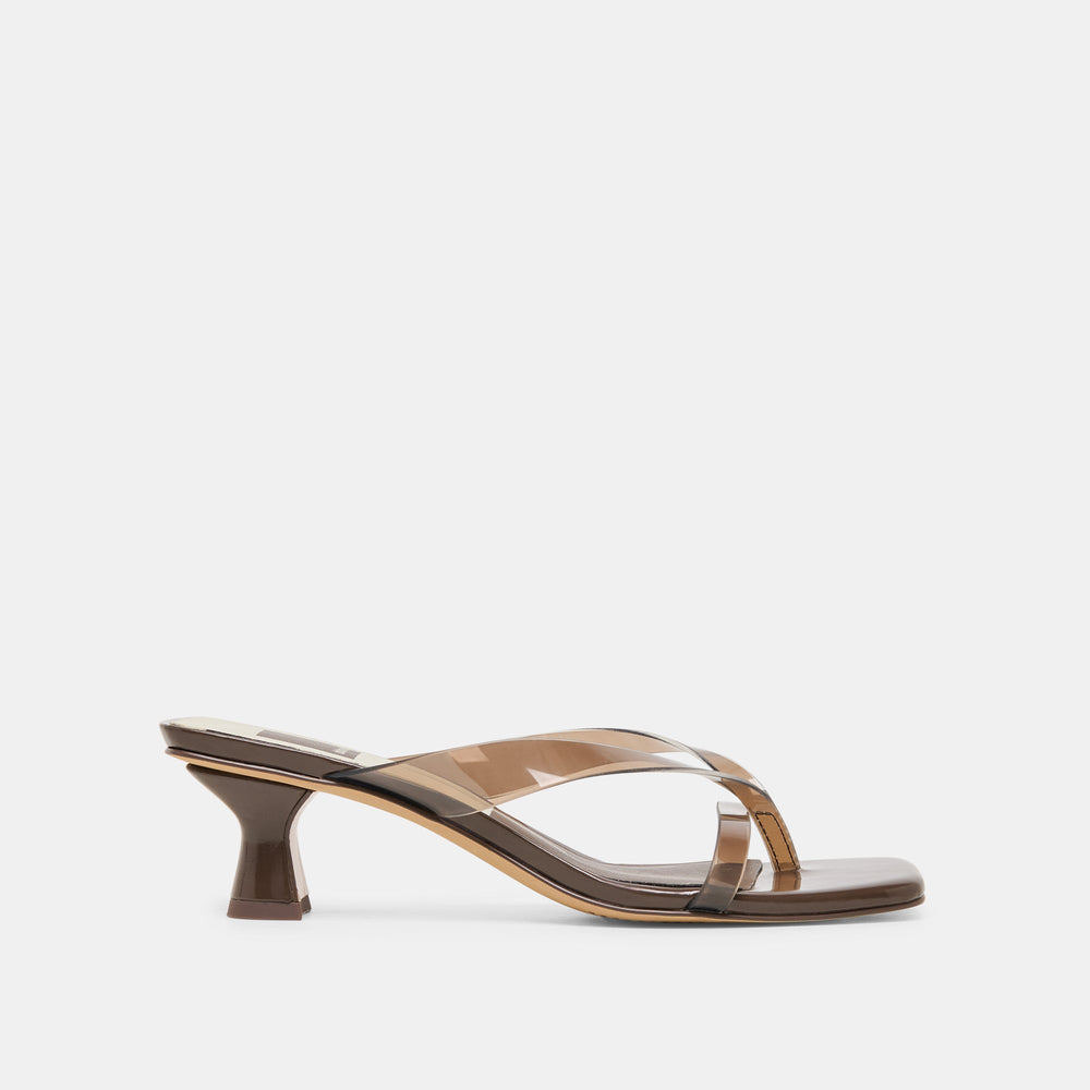 Dolce Vita SHOES | Brevel Vinyl Dk Brown Jelly Heels