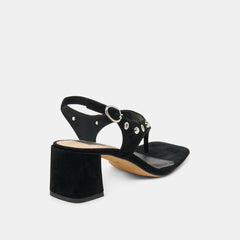 Dolce Vita SHOES | Yves Stud Onyx Suede Heels