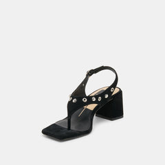 Dolce Vita SHOES | Yves Stud Onyx Suede Heels