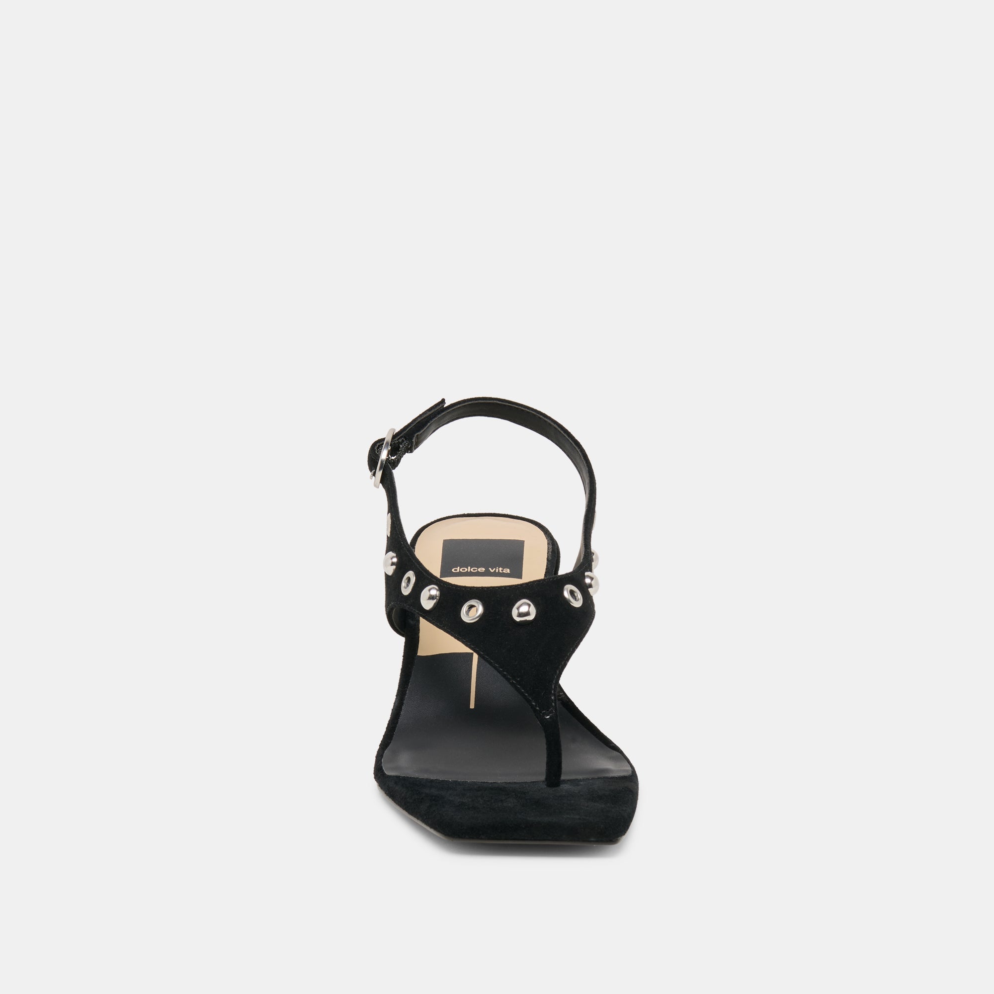 Dolce Vita SHOES | Yves Stud Onyx Suede Heels