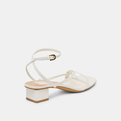 Dolce Vita SHOES | Karlos Wide True White Leather Sandals