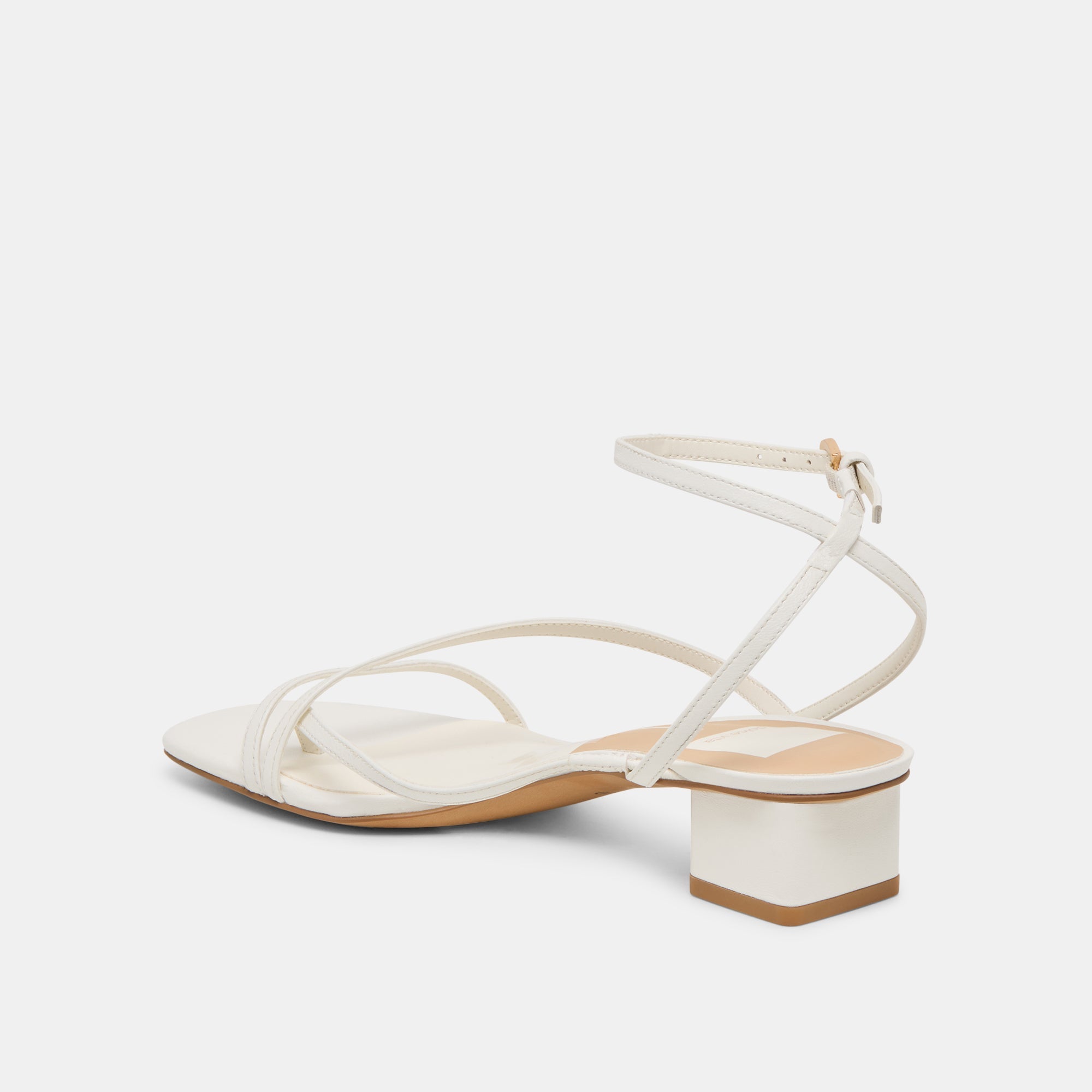 Dolce Vita SHOES | Karlos Wide True White Leather Sandals