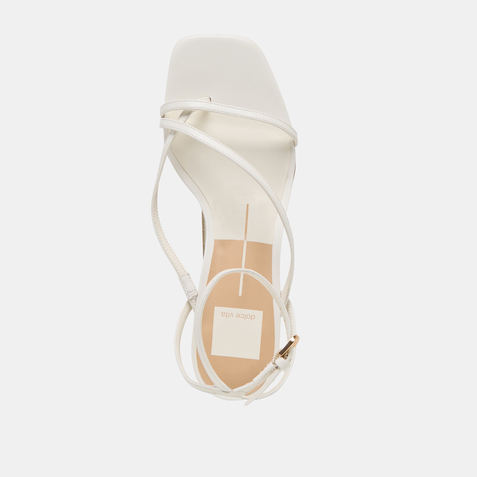 Dolce Vita SHOES | Karlos Wide True White Leather Sandals