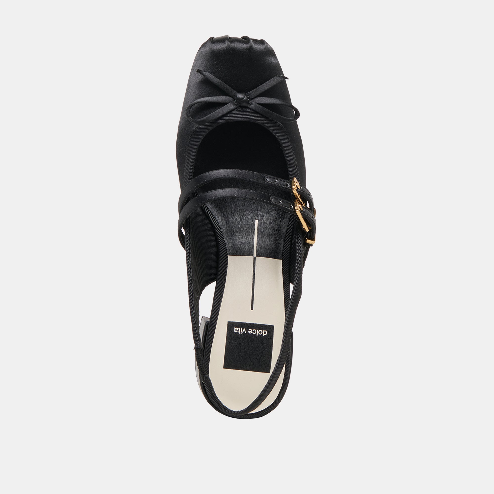 Dolce Vita SHOES | Loris Onyx Satin Heels