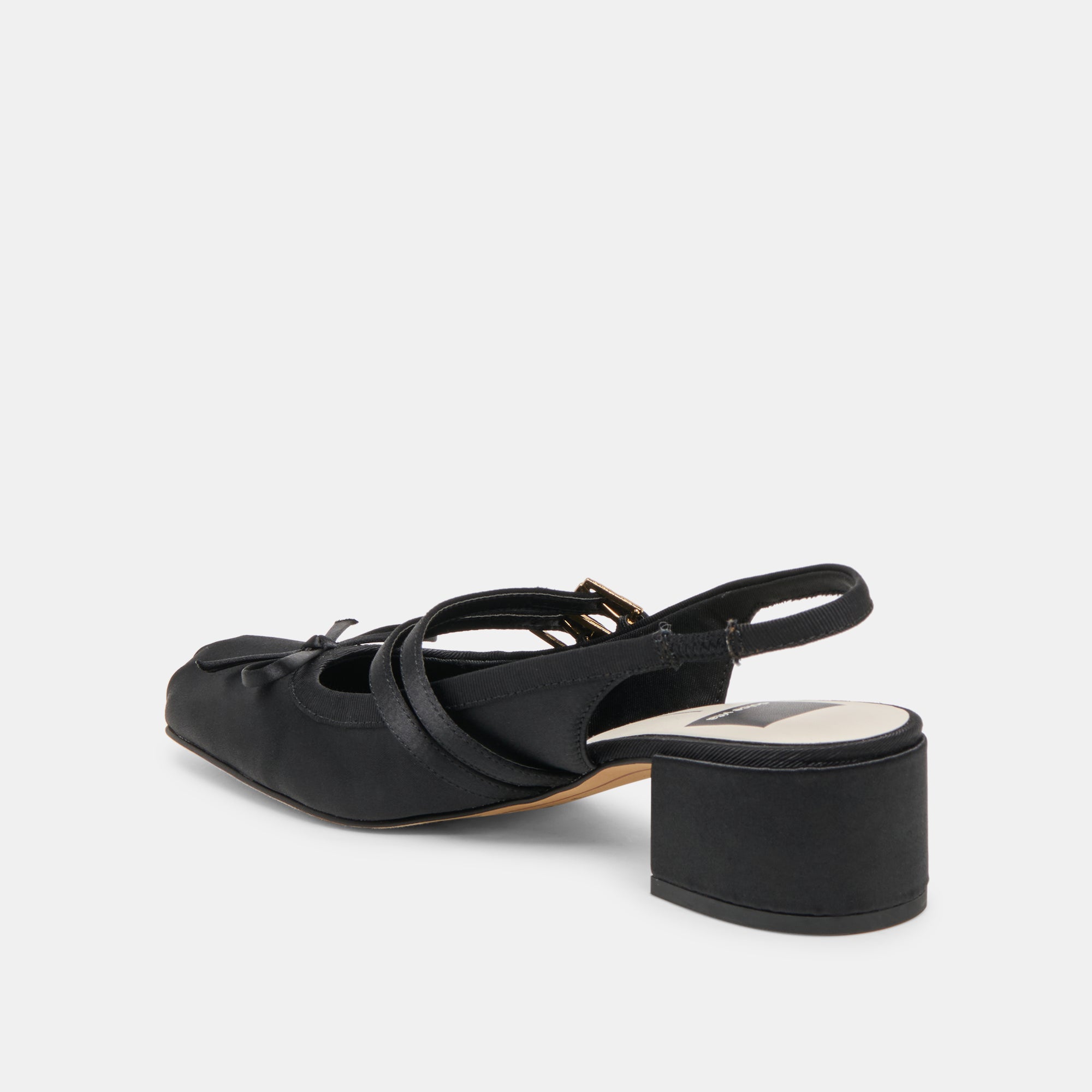 Dolce Vita SHOES | Loris Onyx Satin Heels