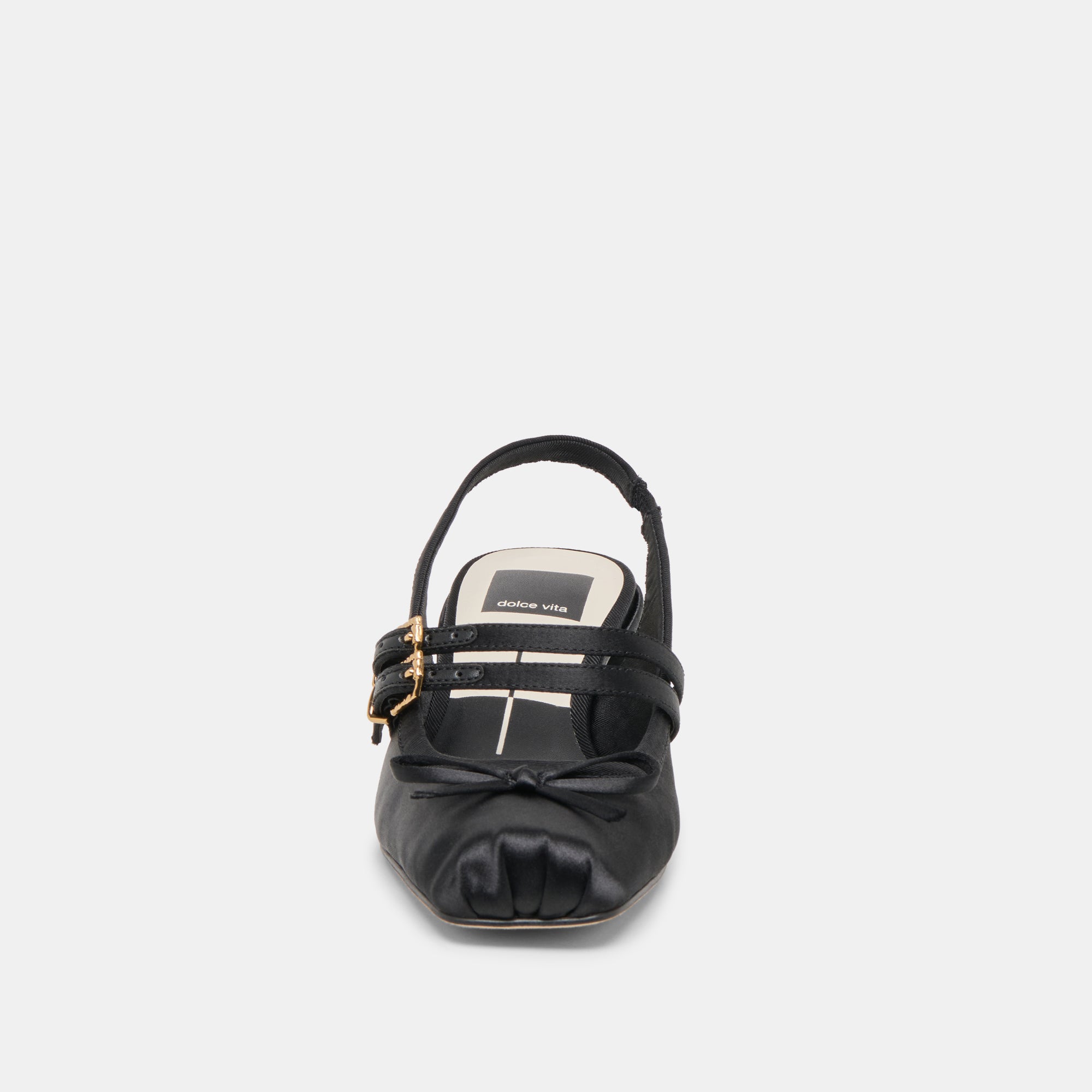 Dolce Vita SHOES | Loris Onyx Satin Heels
