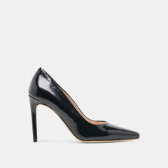 Dolce Vita SHOES | LANKY Black Leather Closed-Toe Pump Stiletto Heels
