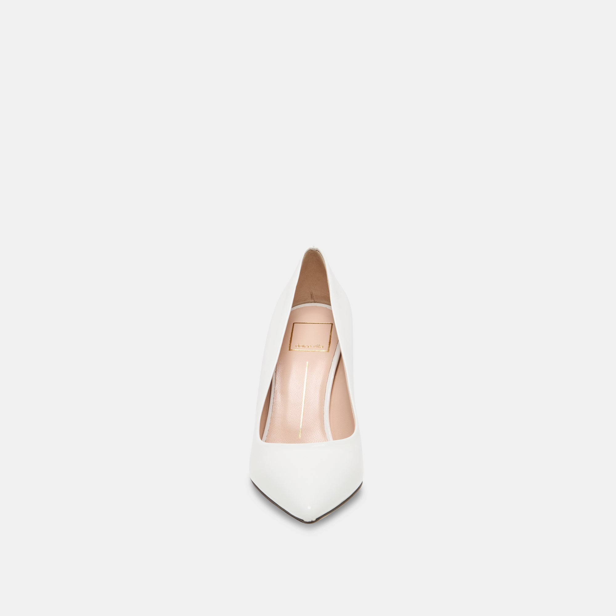 Dolce Vita SHOES | LANKY White Leather Closed-Toe Pump Stiletto Heels