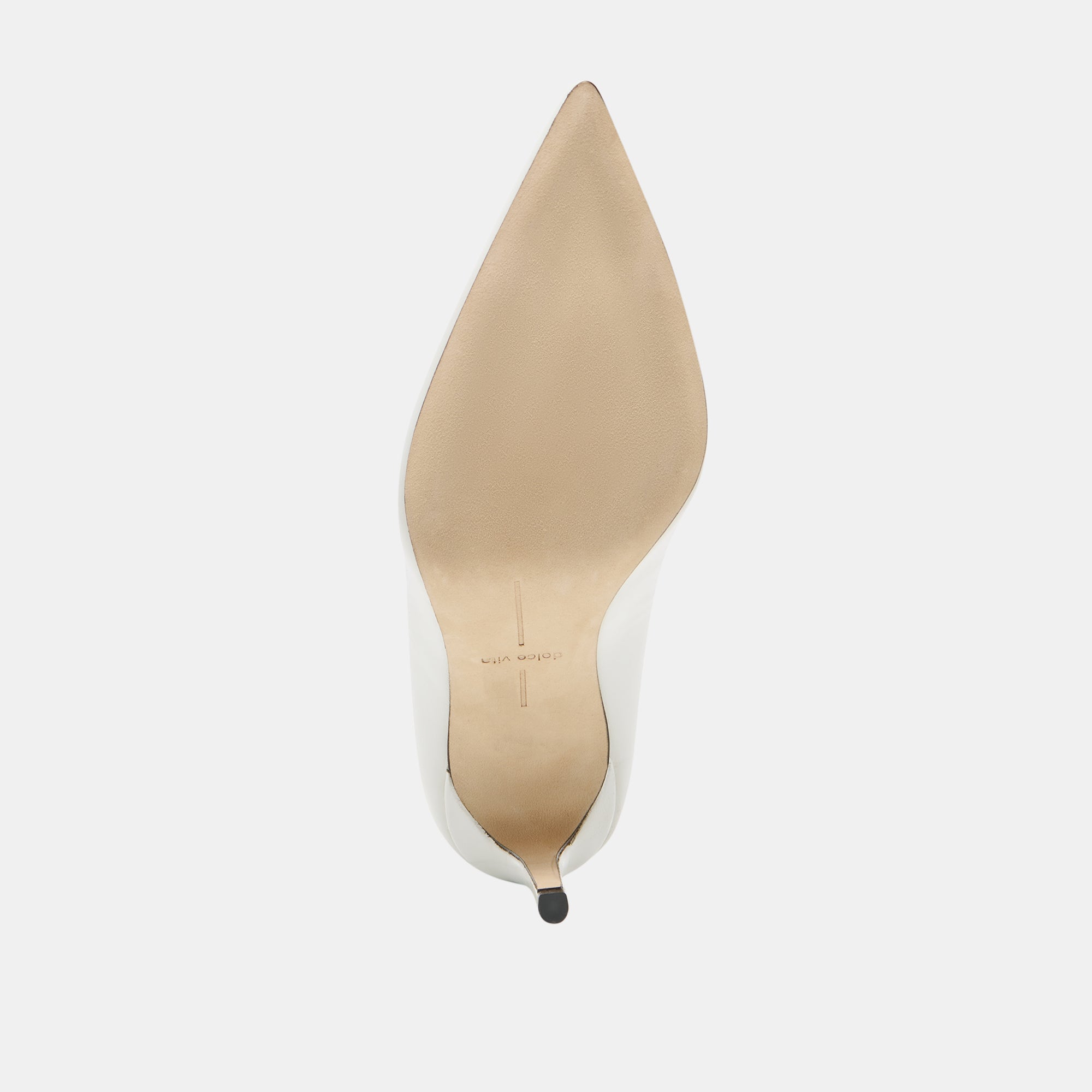 Dolce Vita SHOES | LANKY White Leather Closed-Toe Pump Stiletto Heels