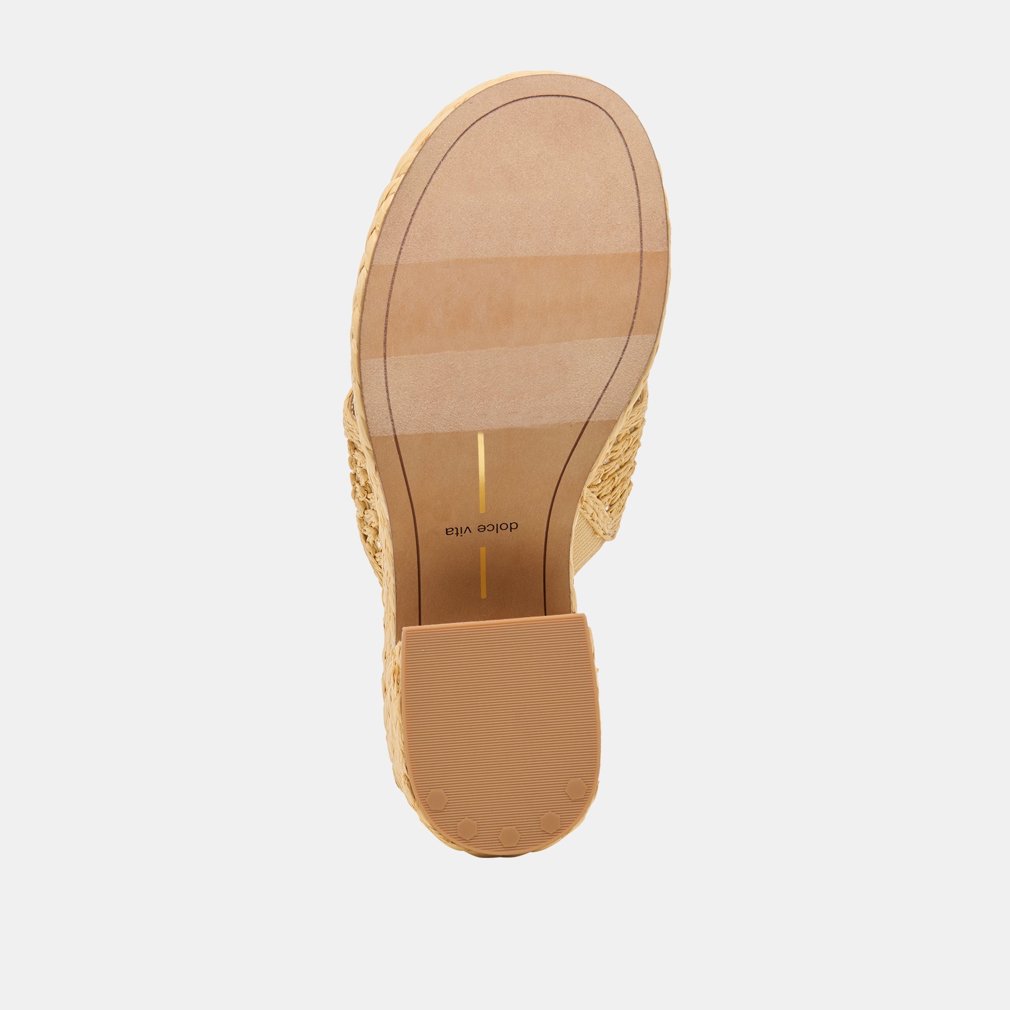 Dolce Vita SHOES | RIPPLE Lt Natural Raffia Platform Thong Block Heel