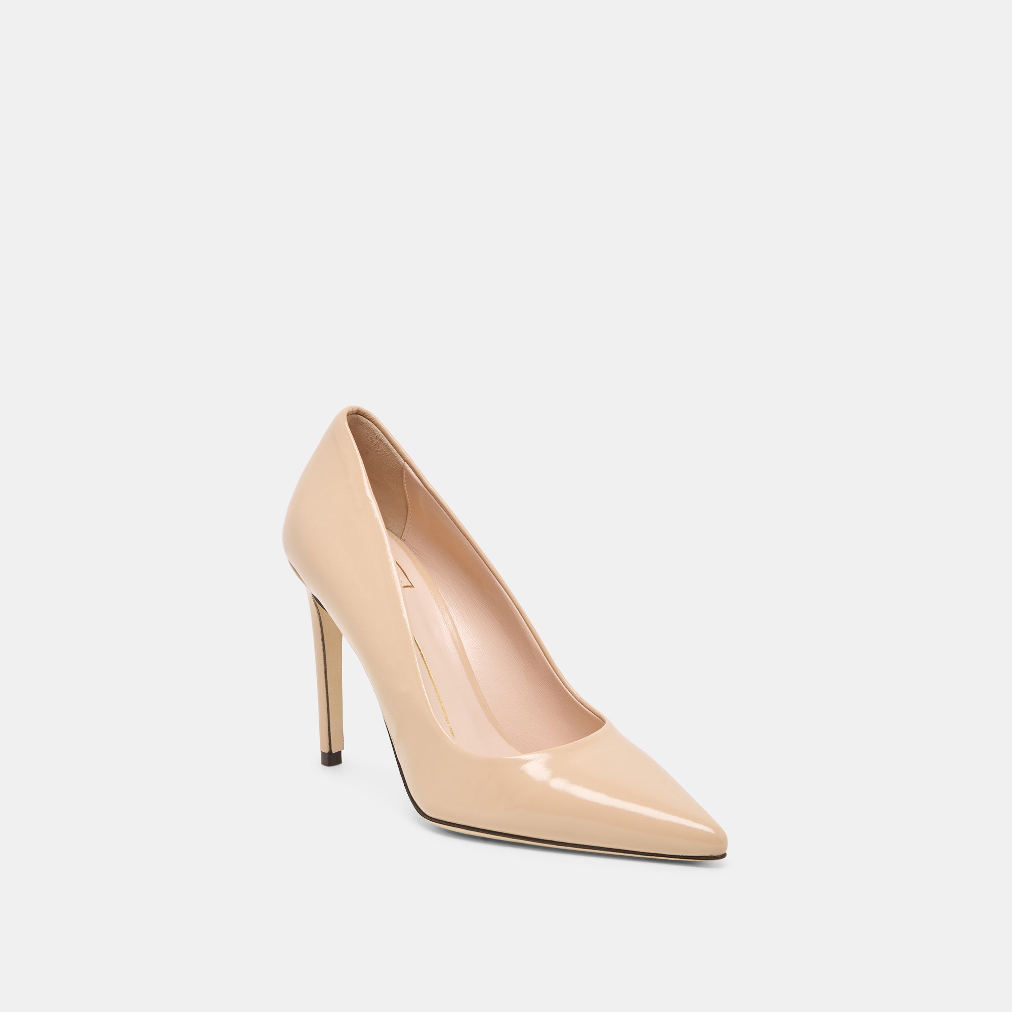 Dolce Vita SHOES | LANKY Tan Leather Closed-Toe Pump Stiletto Heels
