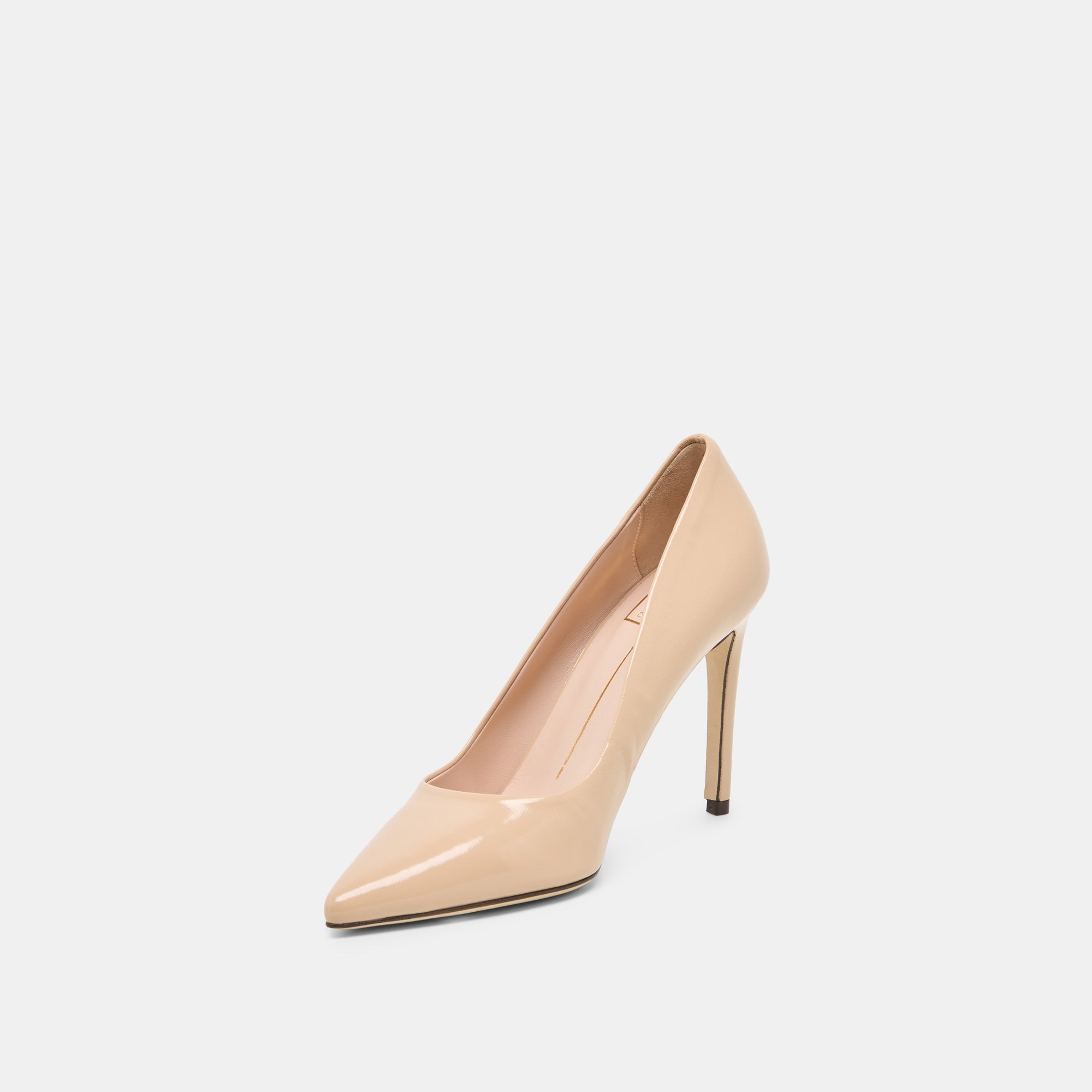 Dolce Vita SHOES | LANKY Tan Leather Closed-Toe Pump Stiletto Heels