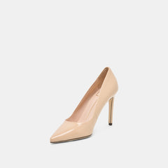 Dolce Vita SHOES | LANKY Tan Leather Closed-Toe Pump Stiletto Heels