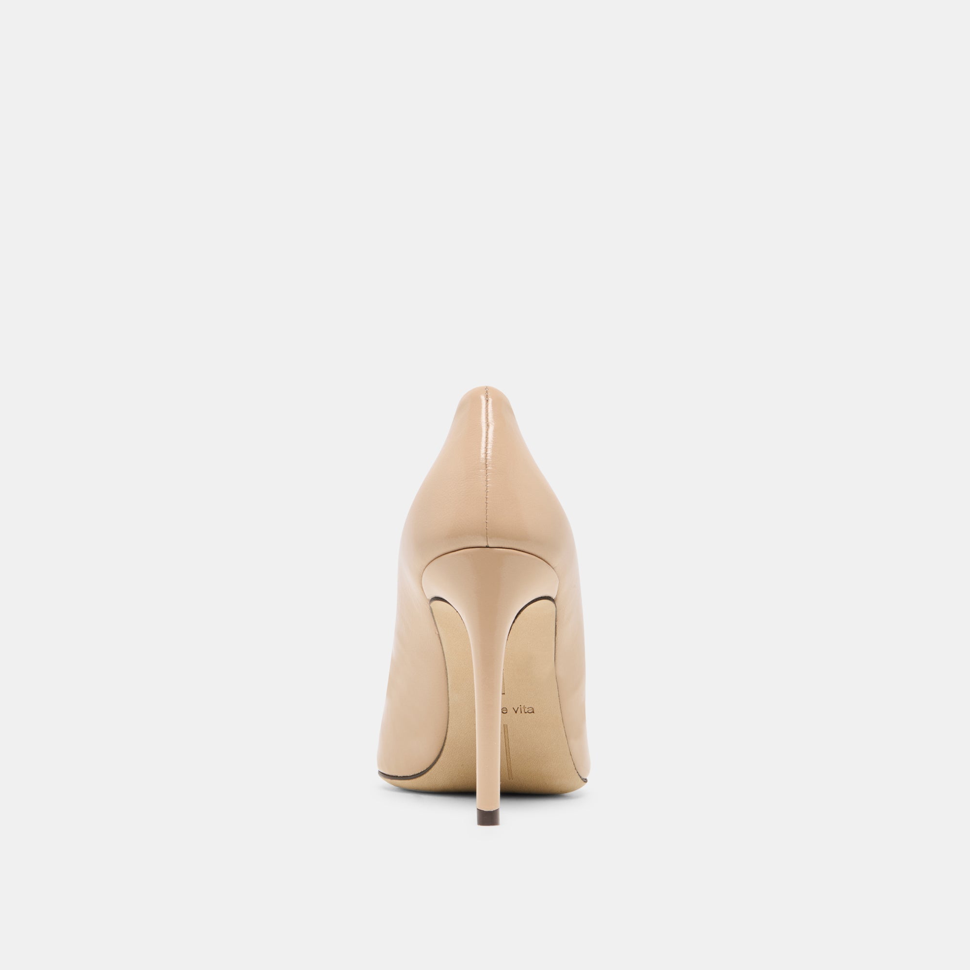 Dolce Vita SHOES | LANKY Tan Leather Closed-Toe Pump Stiletto Heels