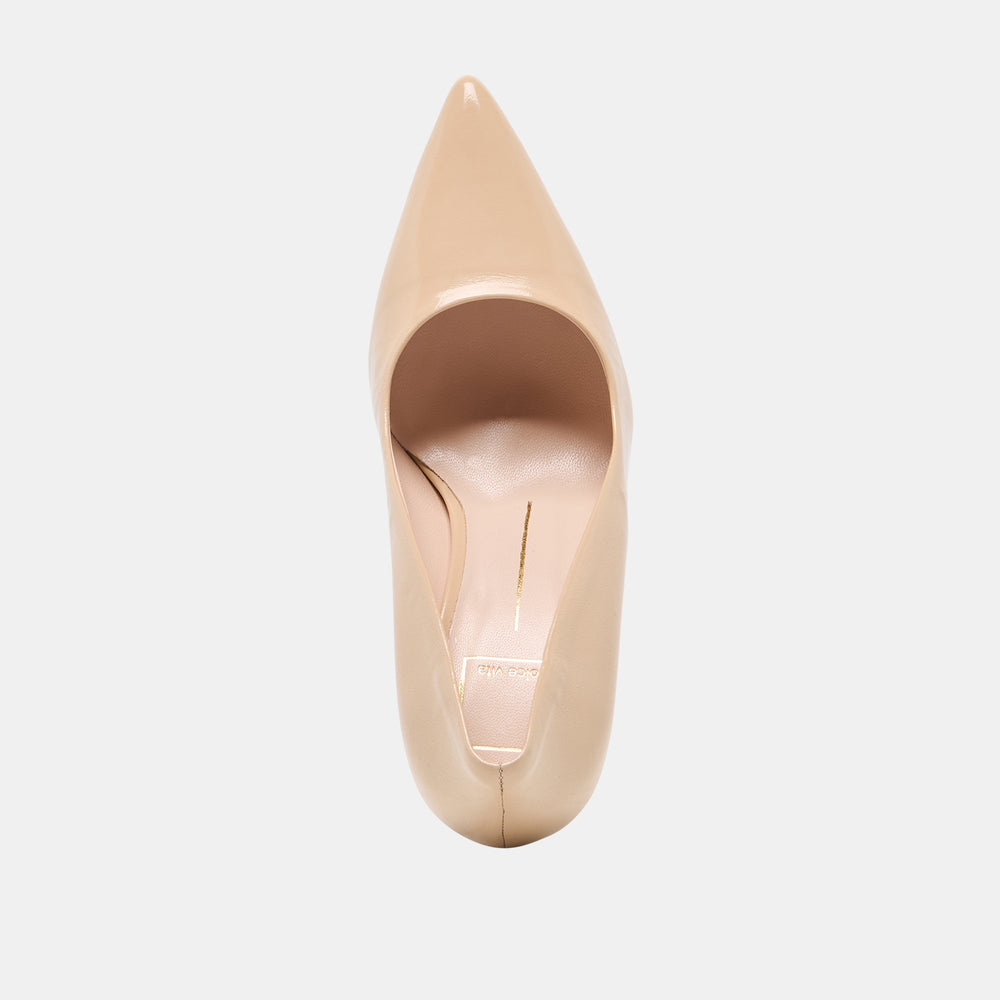 Dolce Vita SHOES | LANKY Tan Leather Closed-Toe Pump Stiletto Heels