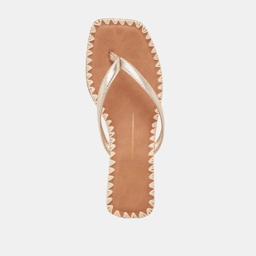 Dolce Vita SHOES | BARTY SANDALS GOLD METALLIC LEATHER
 – Dolce Vita
