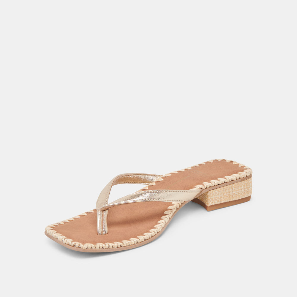 Dolce Vita SHOES | BARTY SANDALS GOLD METALLIC LEATHER
 – Dolce Vita