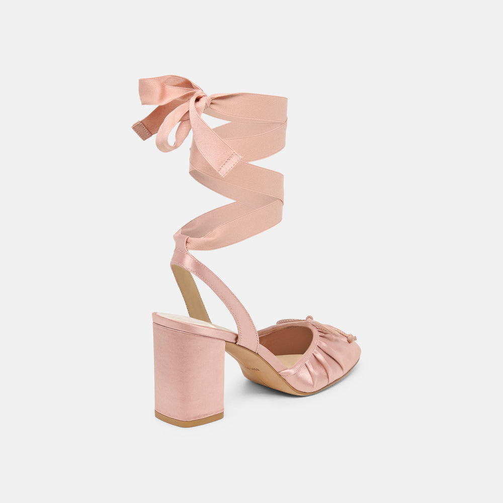 Dolce Vita SHOES | Tisha Lt Blush Satin Heels