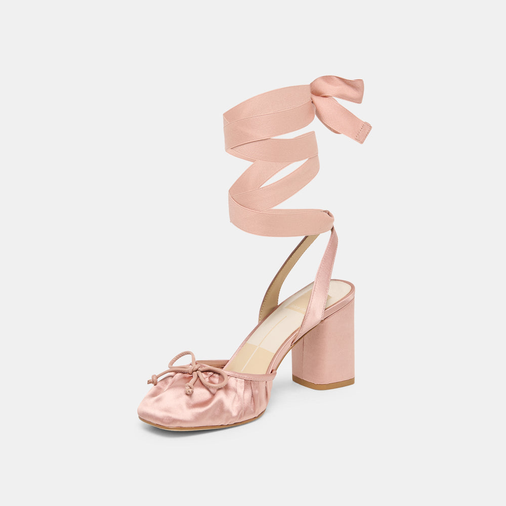 Dolce Vita SHOES | Tisha Lt Blush Satin Heels