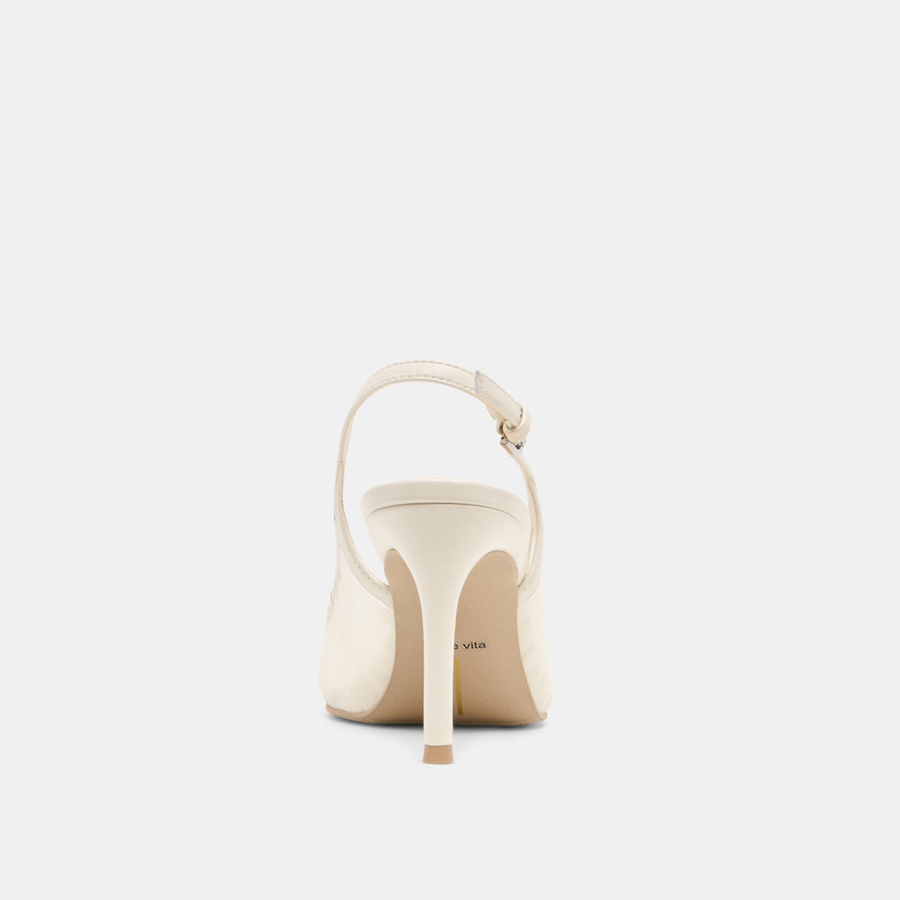 Dolce Vita SHOES | Yela White Tulle Heels