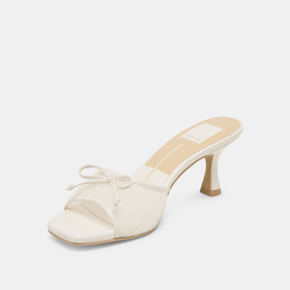 Dolce Vita SHOES | Galen White Tulle Heels