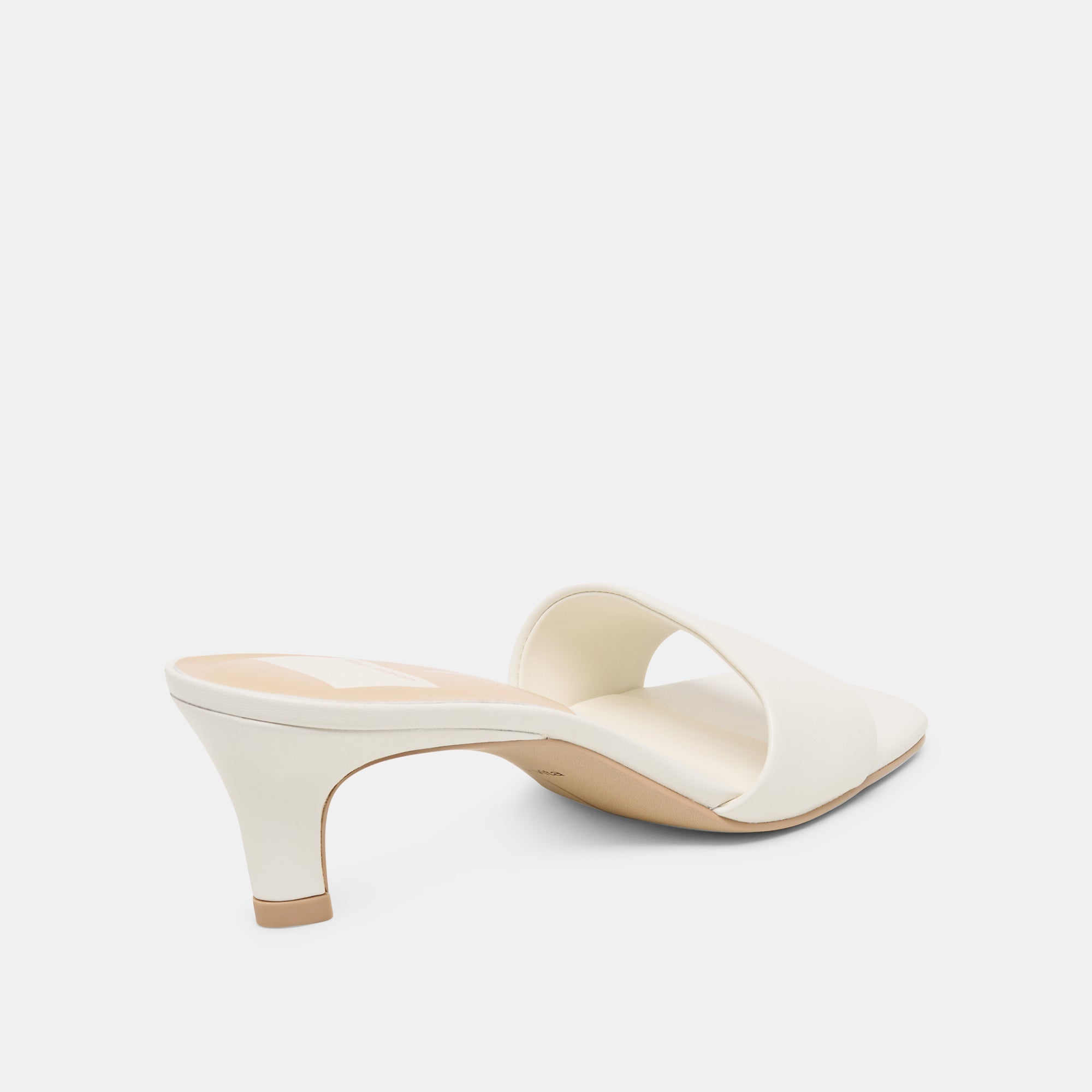 Dolce Vita SHOES | Rexa Wide True White Leather Heels