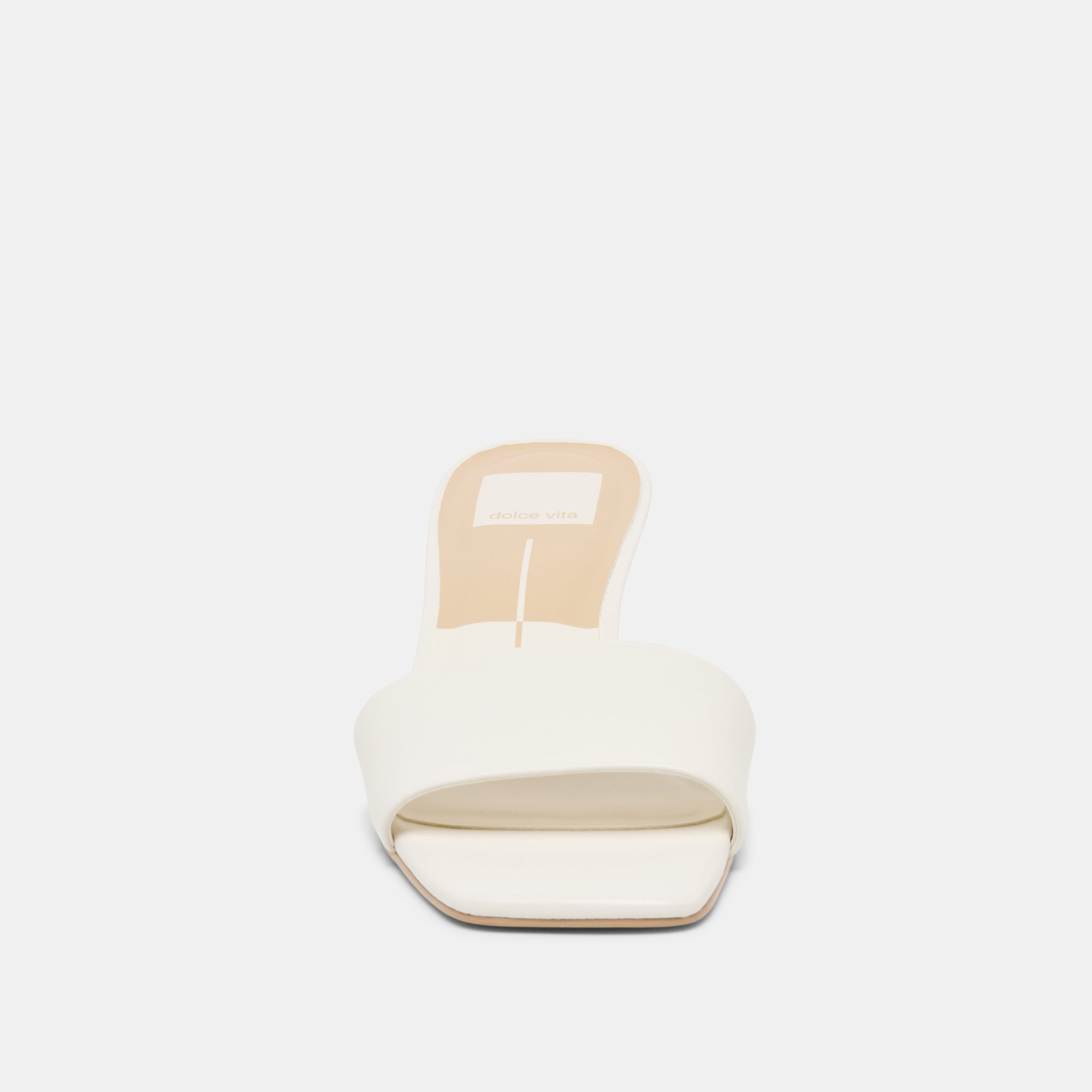 Dolce Vita SHOES | Rexa Wide True White Leather Heels