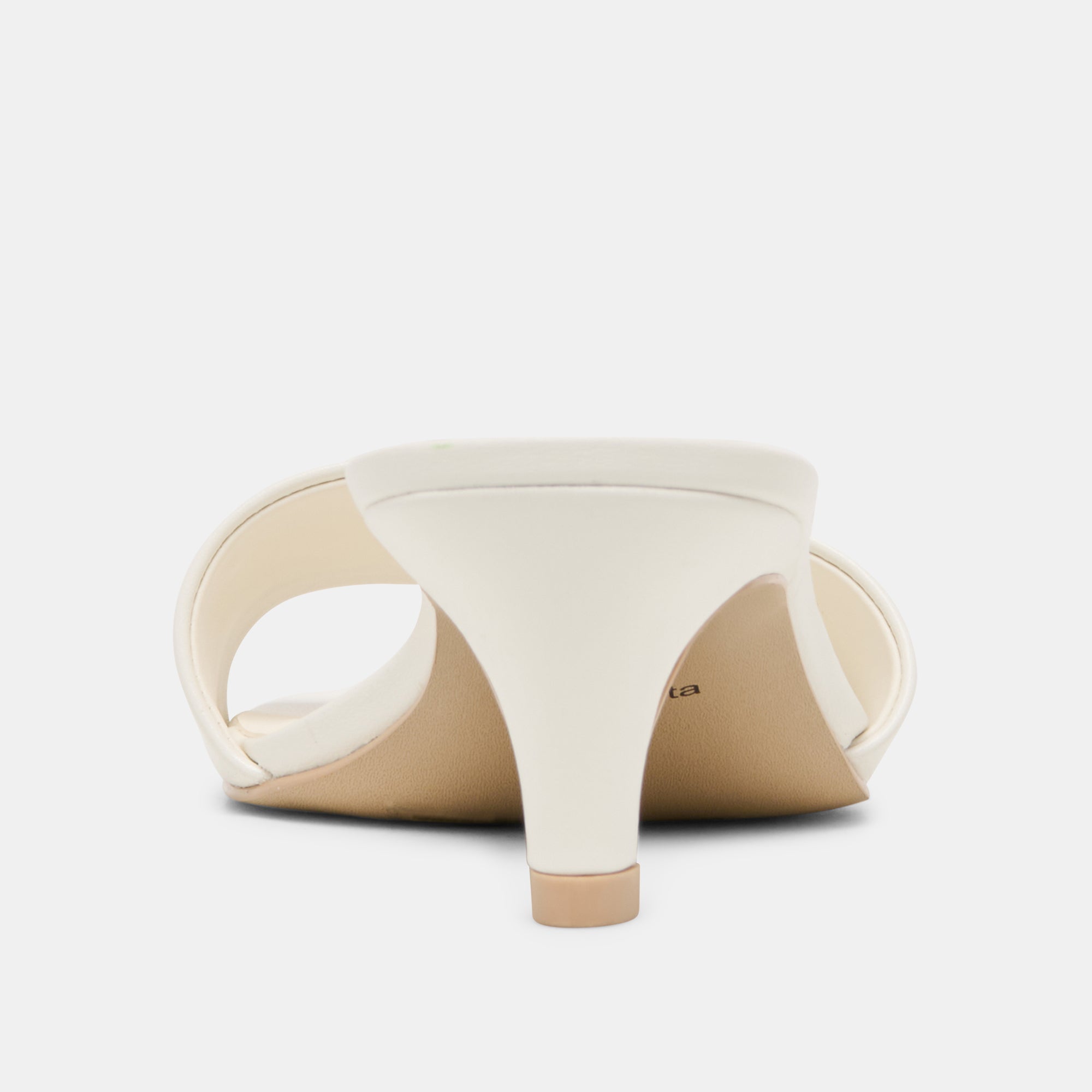 Dolce Vita SHOES | Rexa Wide True White Leather Heels