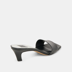 Dolce Vita SHOES | Rexa Wide Black Leather Heels
