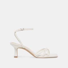 Dolce Vita SHOES | Manji True White Leather Heels